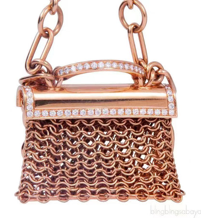 AMS-H140792B tassel bag necklace
