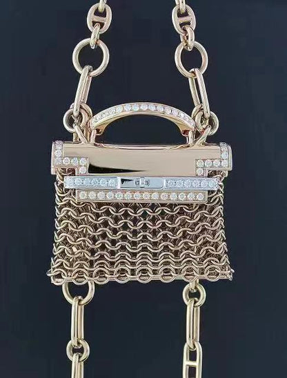 AMS-H140792B tassel bag necklace