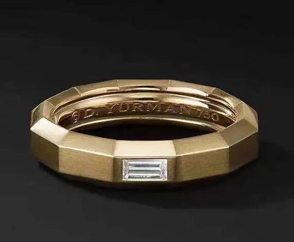DY-1402687 octagonal T square main stone ring (main stone 4X2.5X2.1, width 6.3MM)