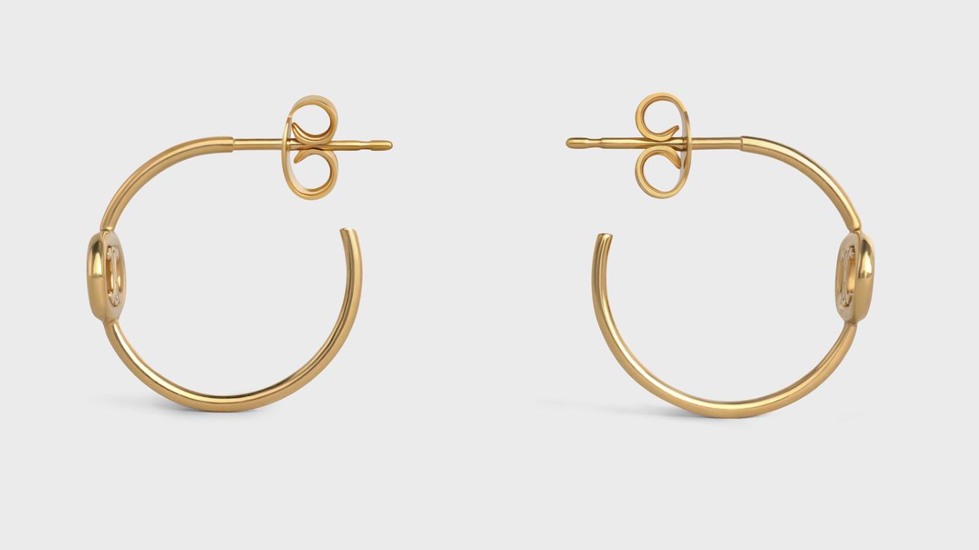 SL-ES13363418 Double C runway earrings (19mm)