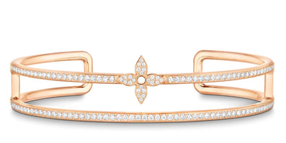 LV-Q95812 Plum Blossom Dart Open Bracelet 16.5#