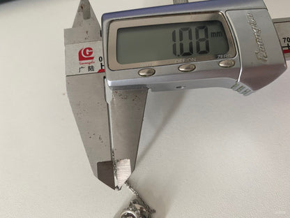 HW-PED89068彩宝款19.5mm宽围石四叶草栓链吊坠客版