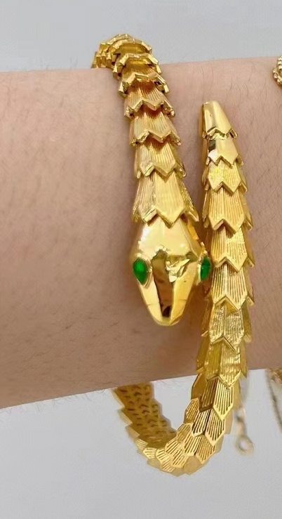 BGL-BR223540 light gold sashimi snake bracelet 54#58mm