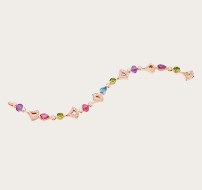BGL-BR858404 fan-shaped skirt fan colorful treasure chain length 185mm
