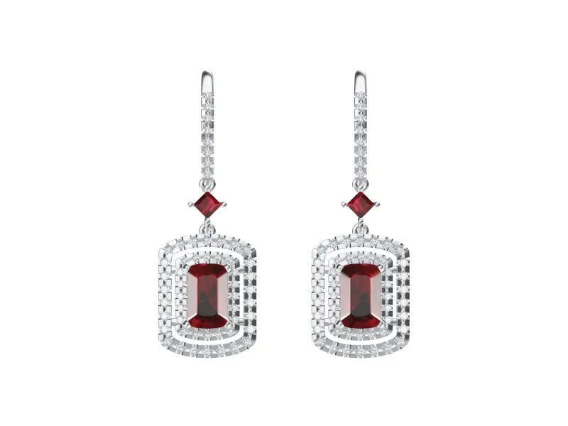 DBES-E8435269 square earrings