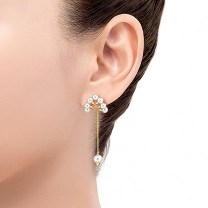 TSQ-E-4386 Dog Tooth Chicken Feet Earrings