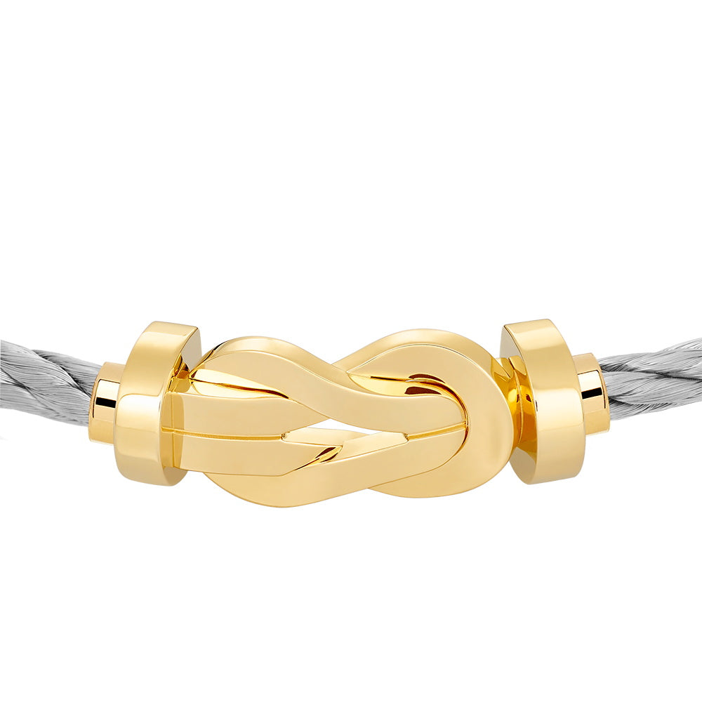 FLD-0B0095-6B0110, twisted rope style, light gold, large size