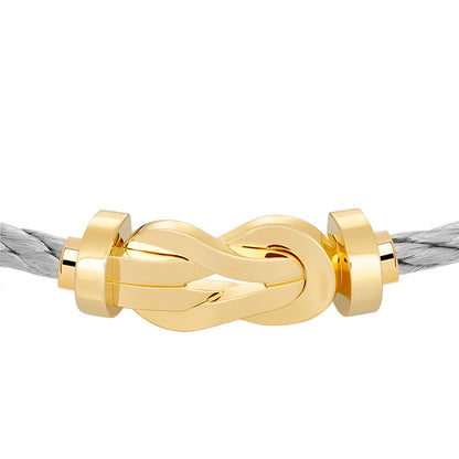 FLD-0B0095-6B0110, twisted rope style, light gold, large size