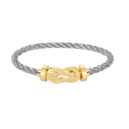 FLD-0B0095-6B0110, twisted rope style, light gold, large size