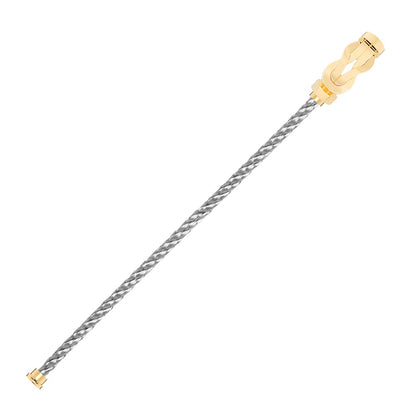FLD-0B0095-6B0110, twisted rope style, light gold, large size