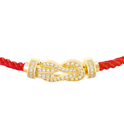FLD-0B0110-6B0287 twisted rope full diamond medium size bracelet guest version