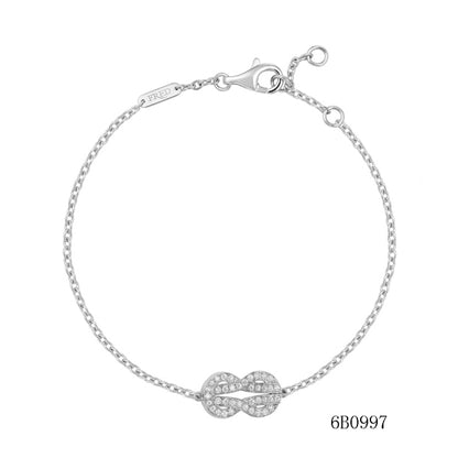 FLD-6B0997 twisted rope full diamond large bracelet