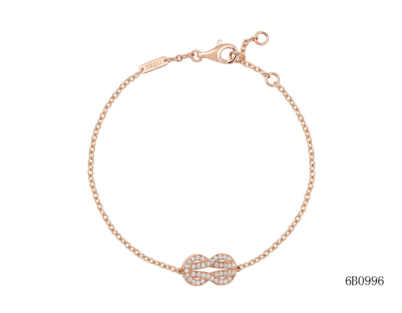 FLD-6B0997 twisted rope full diamond large bracelet