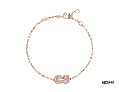 FLD-6B0997 twisted rope full diamond large bracelet