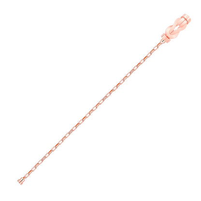 FLD-FRED twisted rope light gold bracelet medium guest version