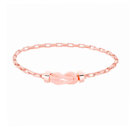 FLD-FRED twisted rope light gold bracelet medium guest version