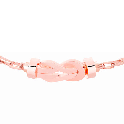 FLD-FRED twisted rope light gold bracelet medium guest version