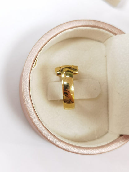 KDY-BA990623 double C light gold ring guest version