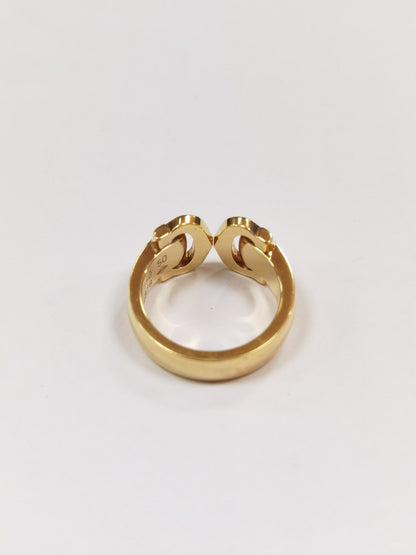 KDY-BA990623 double C light gold ring guest version