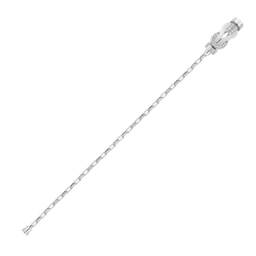 FLD-0B0109-6B0432 twisted rope half diamond bracelet medium size guest version