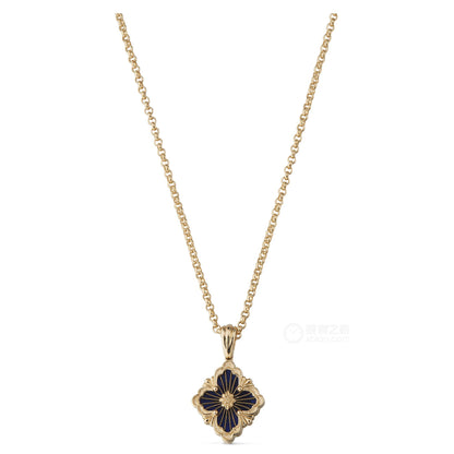BQLT-JAUPEN014934 small gold ribbon enamel European style four-leaf clover