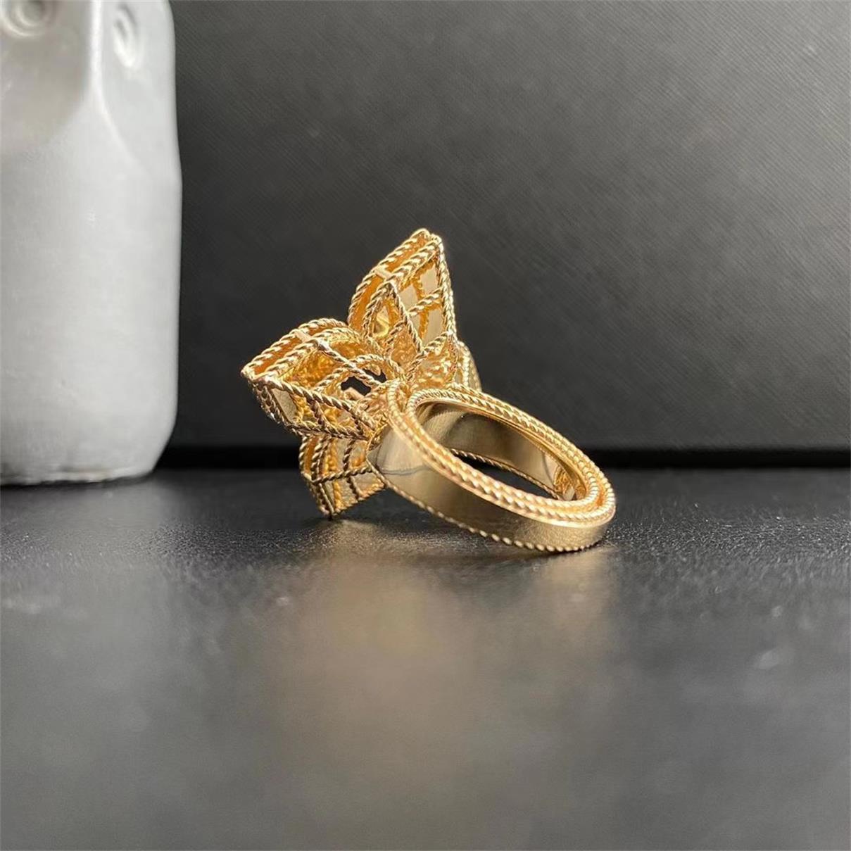 LBT-ADR777RI1247镂空花丝带钻戒指34.2mm