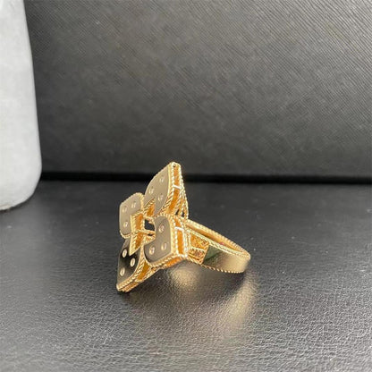 LBT-ADR777RI1247镂空花丝带钻戒指34.2mm