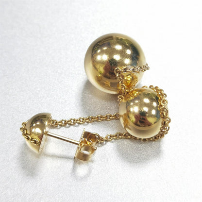 TIF86292960光金客版三重金珠圆球耳钉