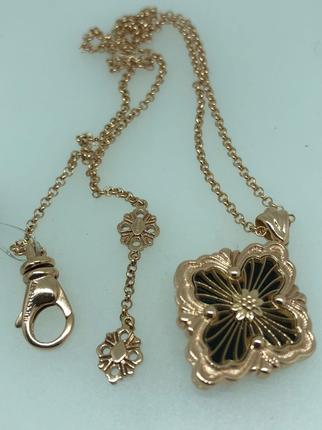 BQLT-gold agate European-style four-leaf clover pendant