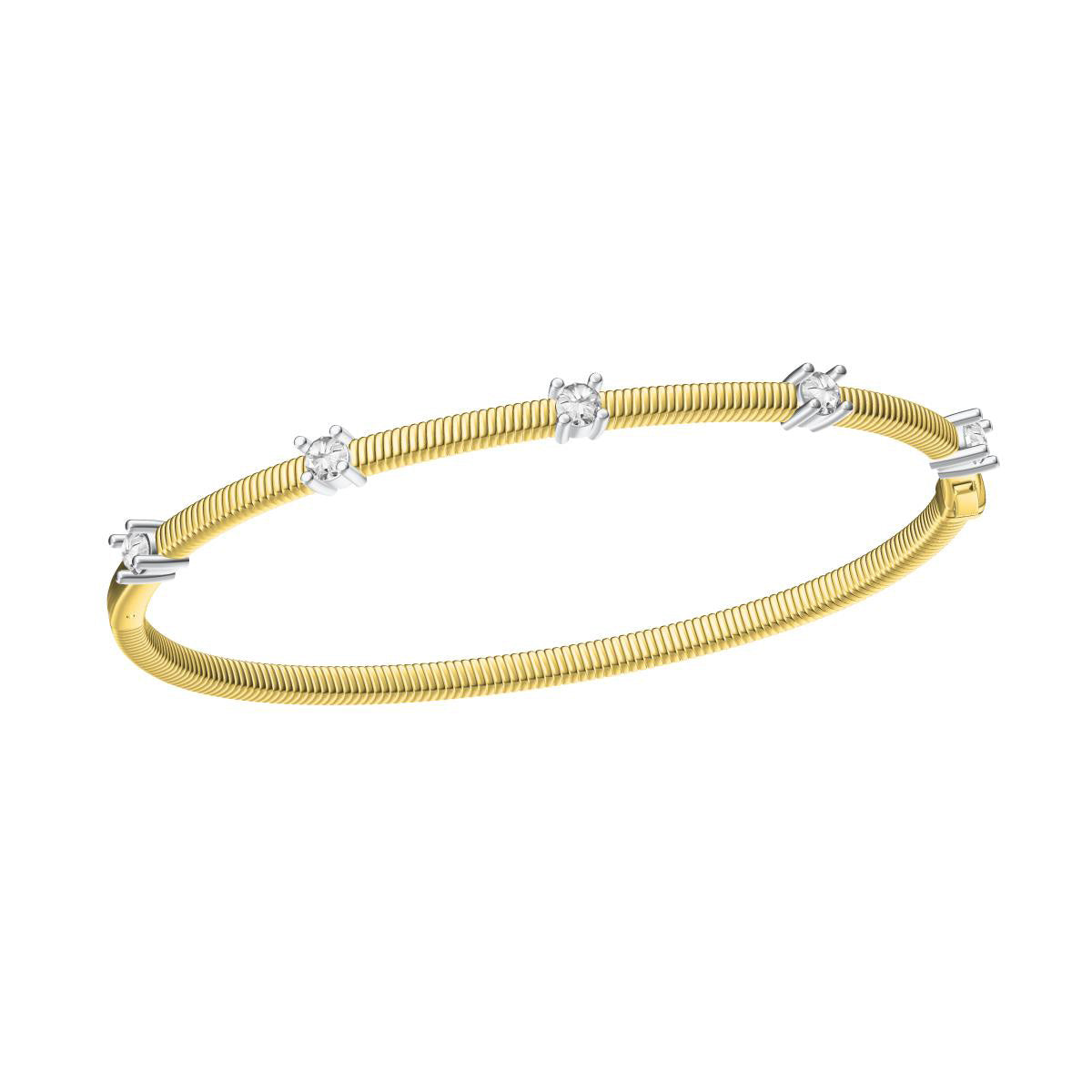 DMY-prong set twist rope bracelet