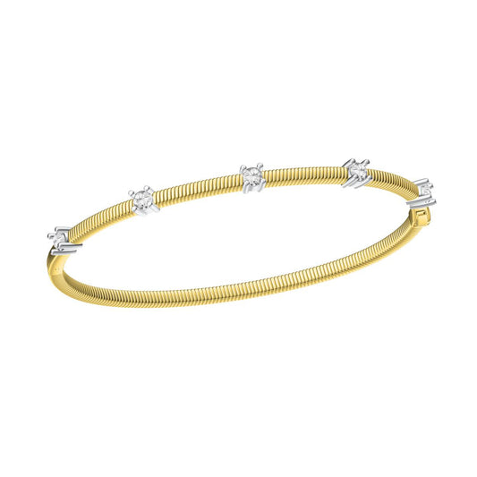 DMY-prong set twist rope bracelet