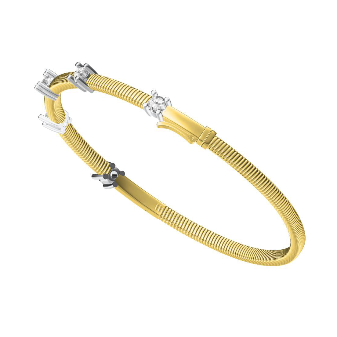 DMY-prong set twist rope bracelet