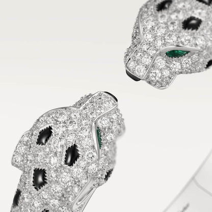 KDY-N6721017 straight agate double-headed leopard open bracelet