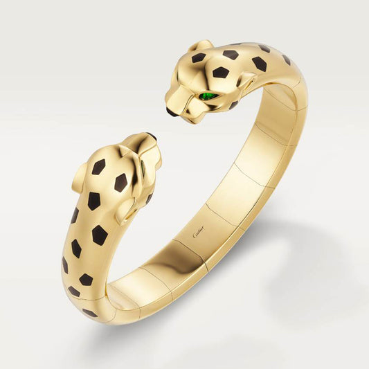 KDY-N6719217 straight agate double-headed leopard open bracelet