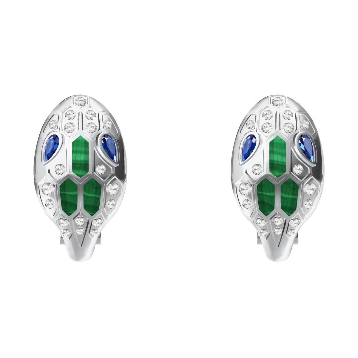 BGL-OR793260 full diamond wave surface agate snake ear racket (10mm)