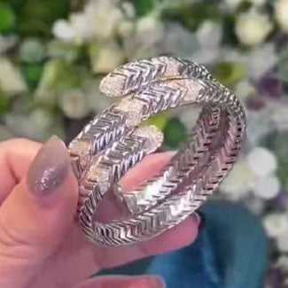 BGL-BR778098 Lightning Two Circle Shrapnel Bracelet Snake Bracelet 17#