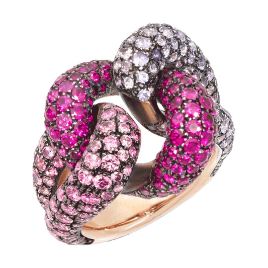 BMLD-A.B6067SPZR/A dense stone denim chain twist arm ring