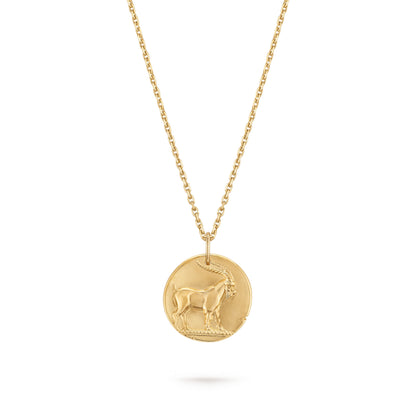 VCARP7SR00 Capricorn zodiac sign pendant