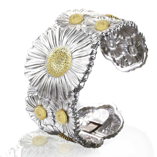 BQLT chrysanthemum petals color open large bracelet