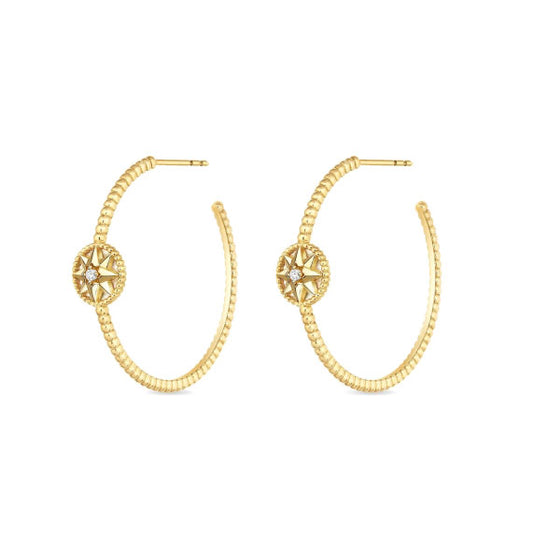 DA-JRDV95131 8mm star disc rose eight star earrings stud earrings