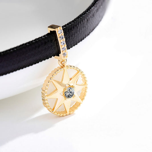 DA-JRDV26904 12mm guest version compass star pendant necklace