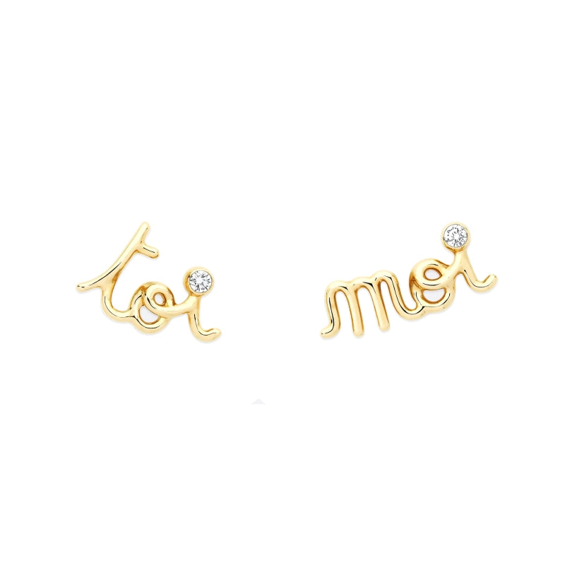 DA-JOUI95036 letter earrings