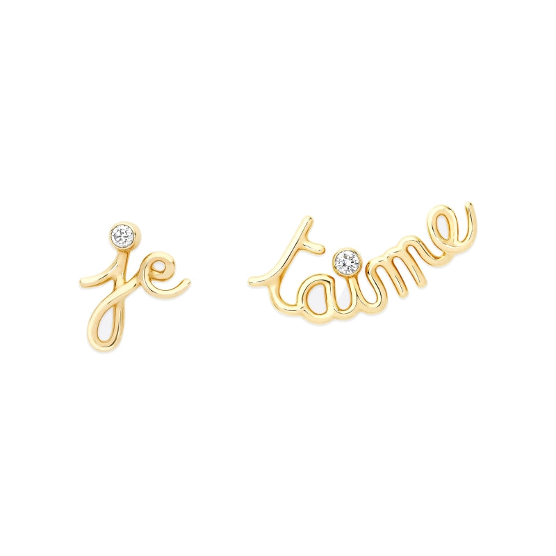 DA-JOUI95037 letter earrings