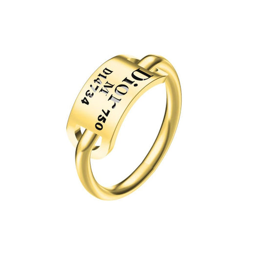 DA-JCTR91390 letter brand ring