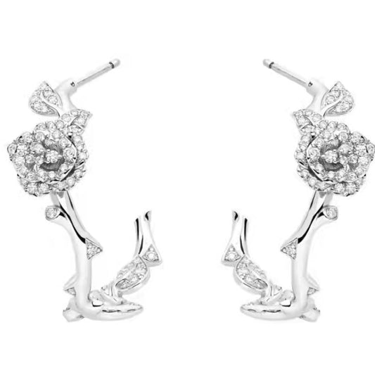 DA-JBAG94061 flower earrings length 33MM