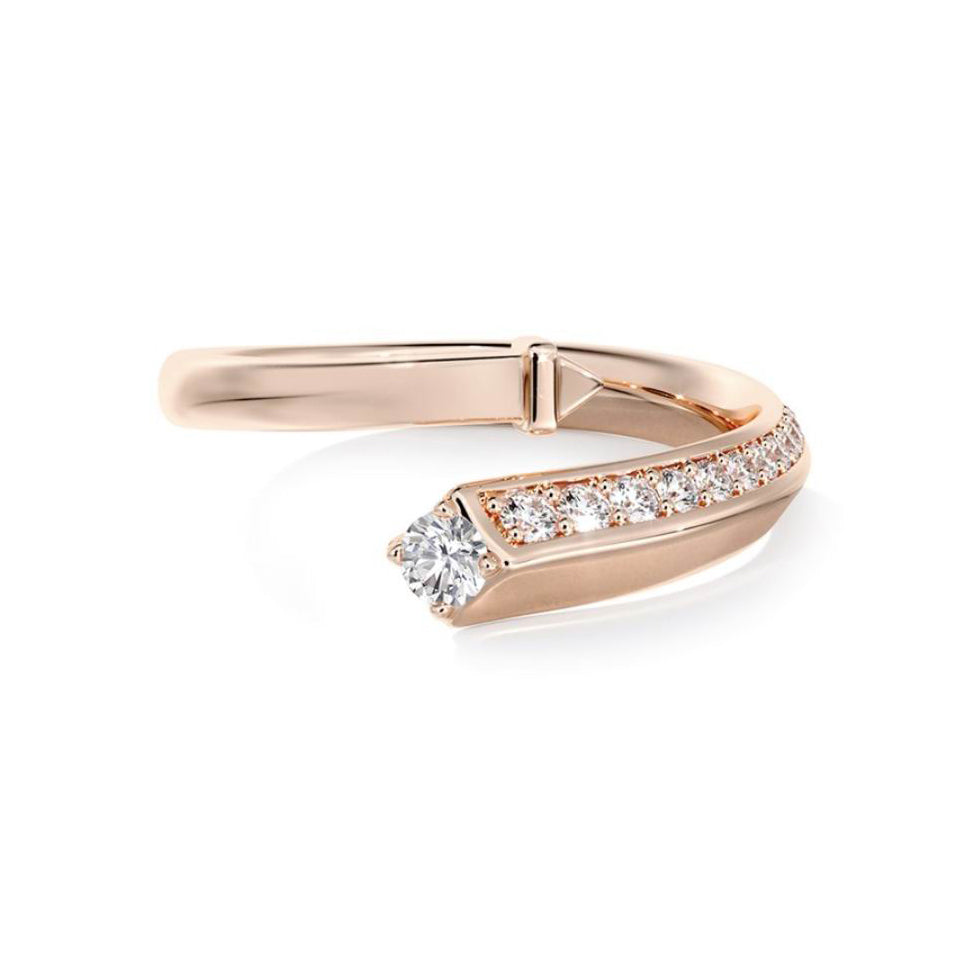 DBES-R5713888 Spire Open Twist Arm Ring 0.3ct