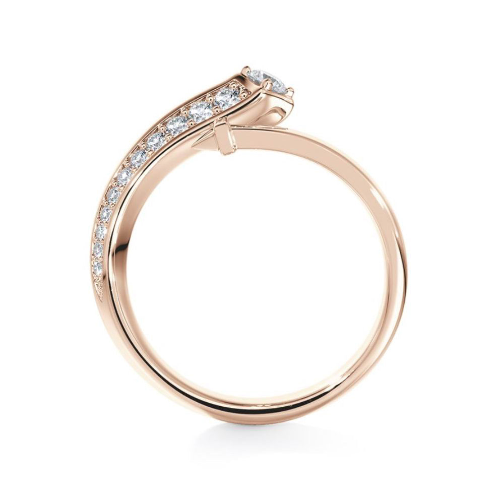 DBES-R5713888 Spire Open Twist Arm Ring 0.3ct