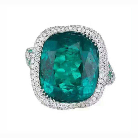 DA-JOAN88687 full diamond ring (main stone 14.66*10.79)