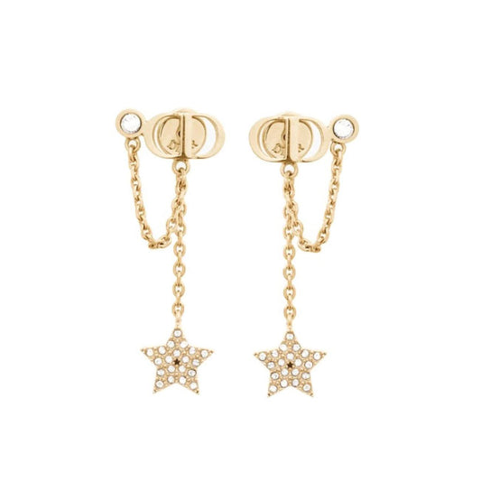 DA-E8178CDLCY letter CD five-pointed star earrings