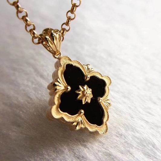 BQLT-QW8789650 European-style four-leaf clover pendant (width 15.5mm)